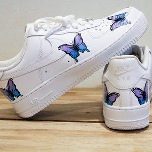 Custom Painted Air Force 1 Butterflies
